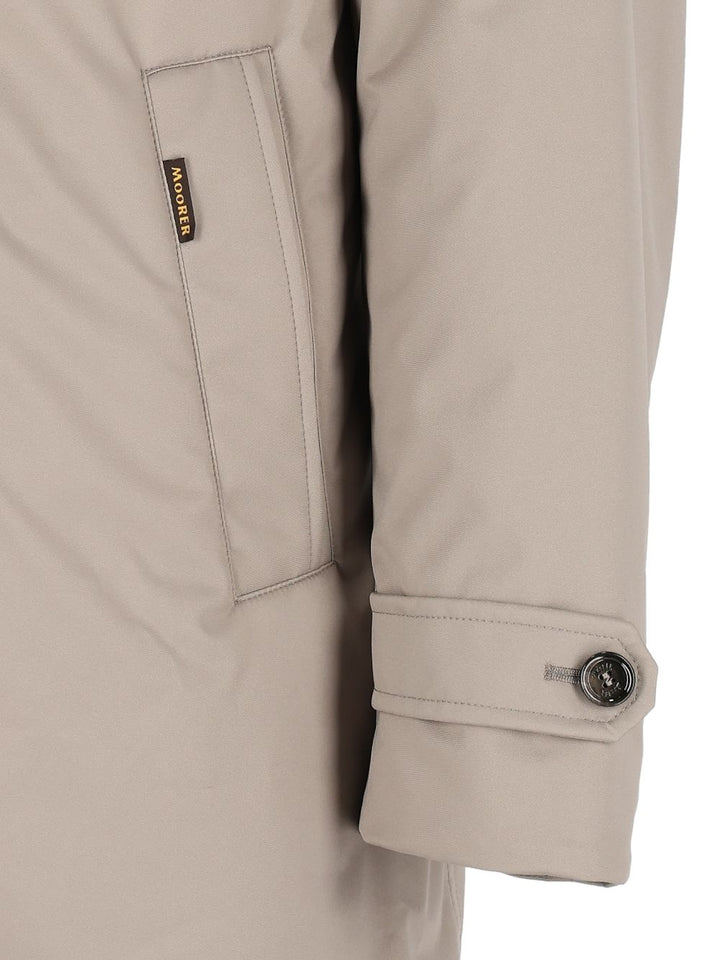 Moorer Ralli Technical-Fabric Coat Jackets - Grey | 430aead91c867a05f8dd5ac4cf4ef142a7d95c75