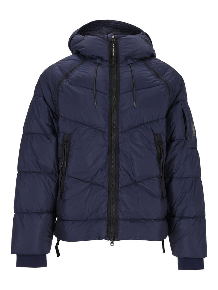 C.P. Company Outerwear Medium Jacket In Down Shield Coats Blue