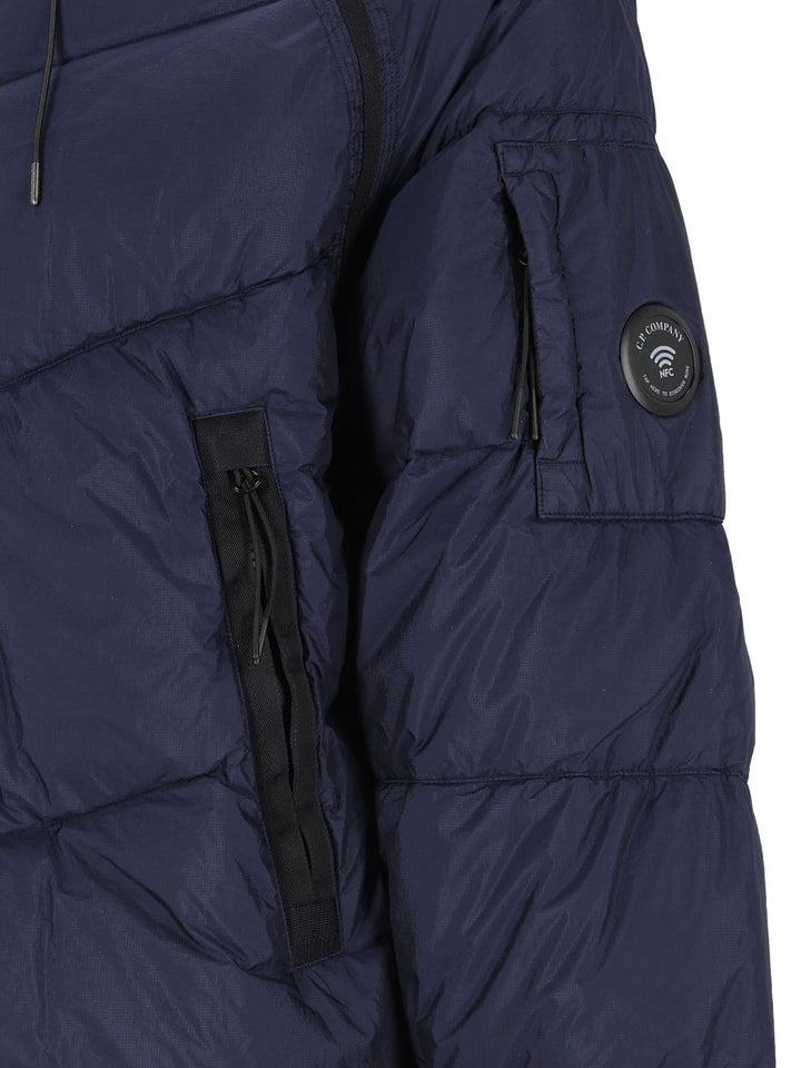 C.P. Company Outerwear Medium Jacket In Down Shield Coats Blue