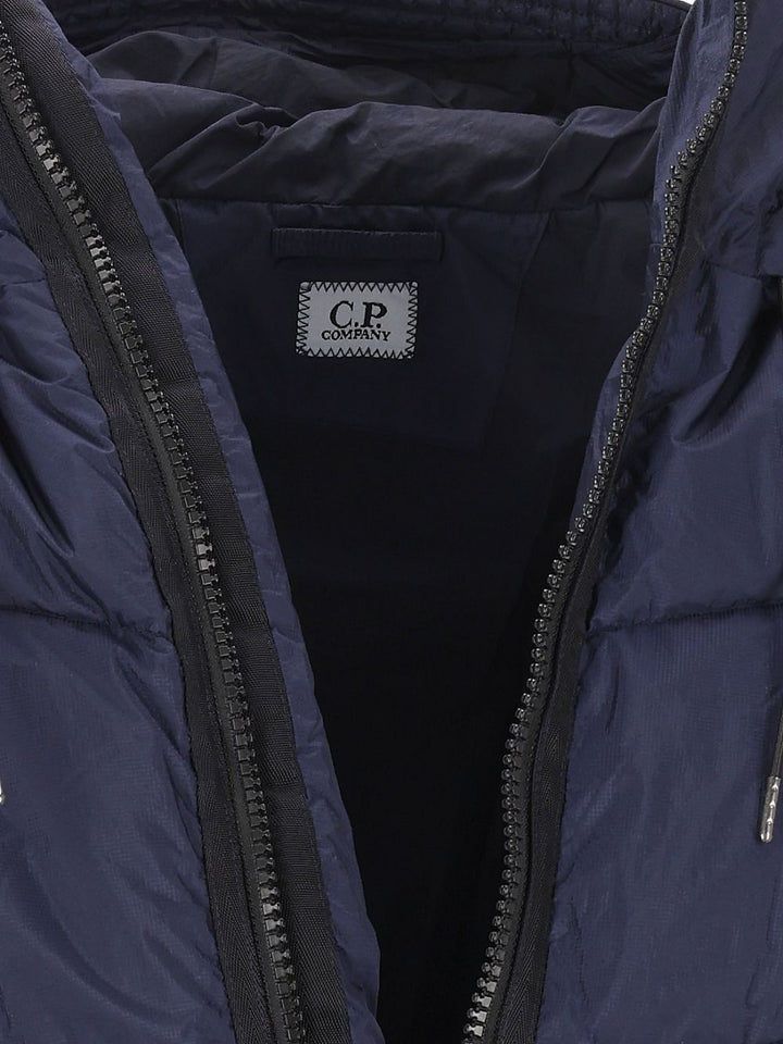 C.P. Company Outerwear Medium Jacket In Down Shield Coats Blue