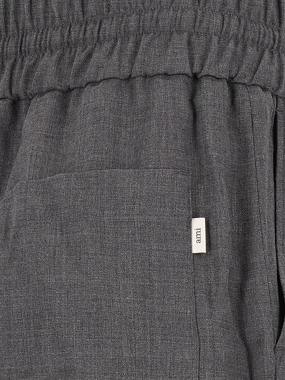 Ami Paris Elasticated Trousers Grey