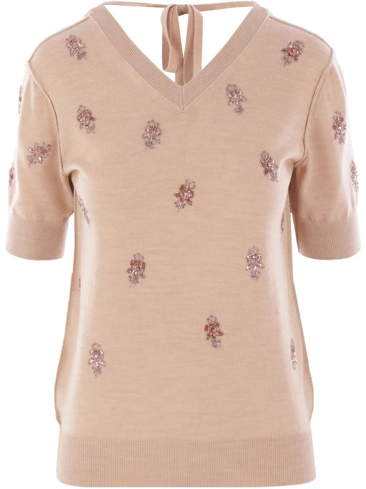 Fendi V neck - Nude & Neutrals | 62b48a6c9d8d9b1fb03b8ffa1d572b785b56c361