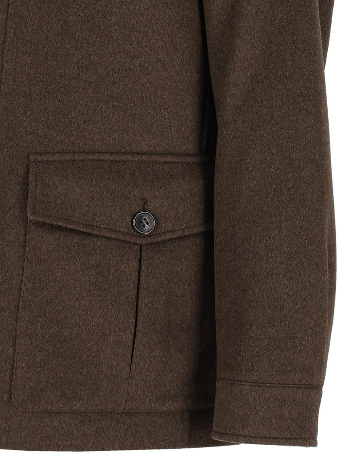Ermenegildo Zegna Field Jacket Jackets - Brown | 0178ecc09a89358b5ba80c0174faa2feff0cb2f7
