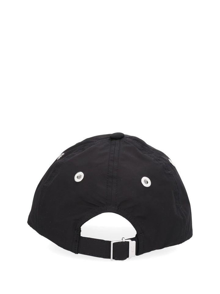 Ami Paris Ami De Coeur Stud Cap Hats Black