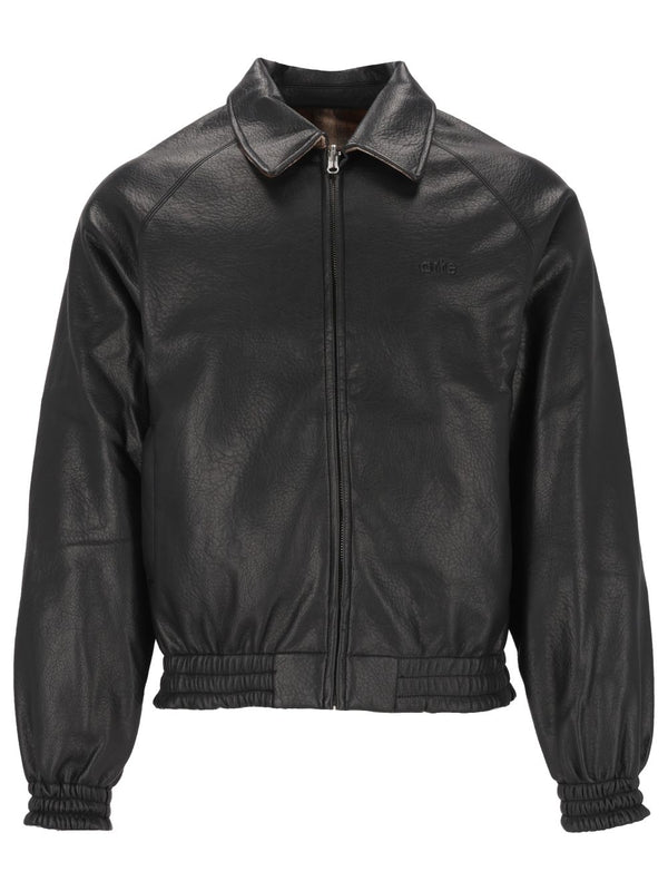 Reversible Plaid Chaquetas Negro