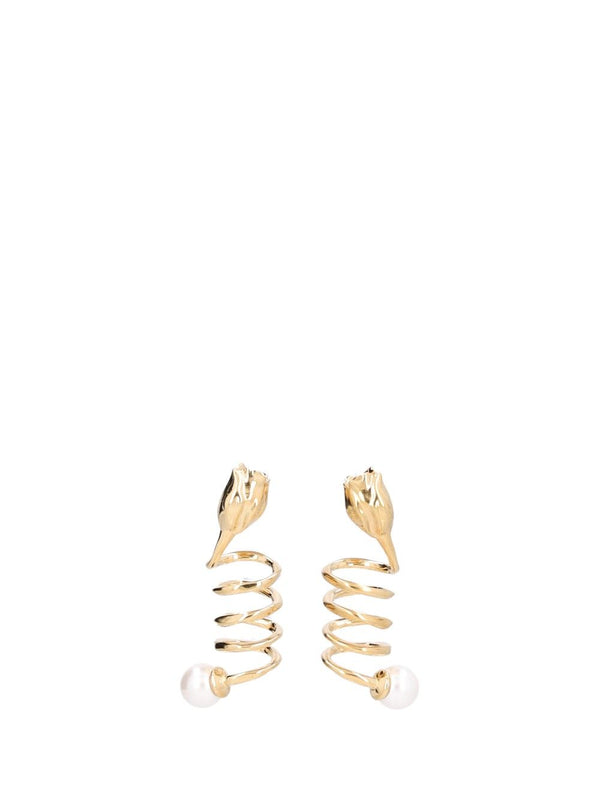 Tulip Earrings Jewelry Gold