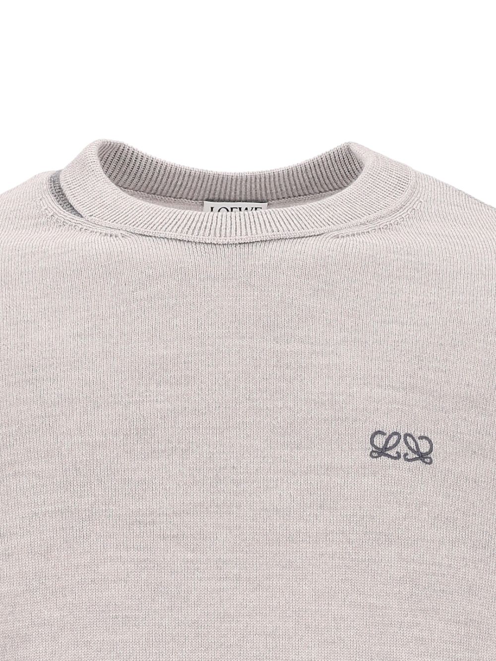 Loewe Merino Wool Sweater Knitwear - Grey | b10585e0fe52fa901e34bb94a41fc9f8fa103a55