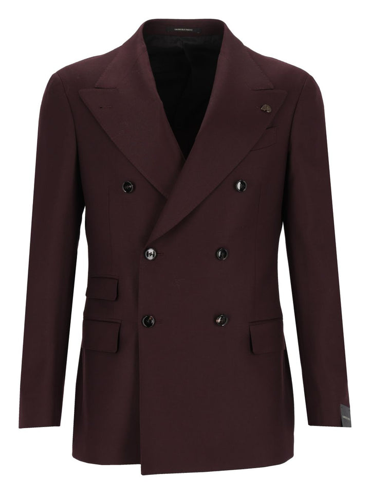 Gabriele Pasini Blazer Dp 99%Ws 1%Elastan Jackets Bordeaux