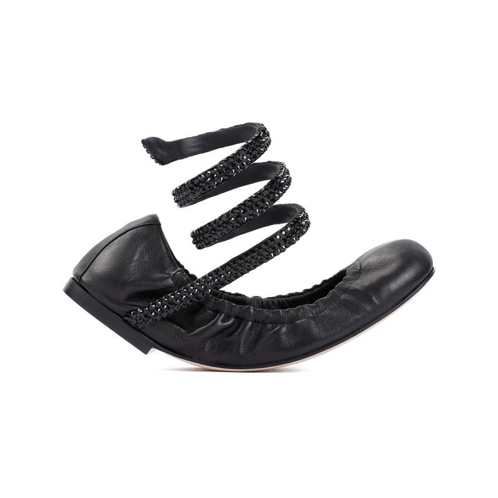 Rene` Caovilla Ballerinas - Black | 55ece9e1ea366f16ae6cd1127e607a223df91cd5