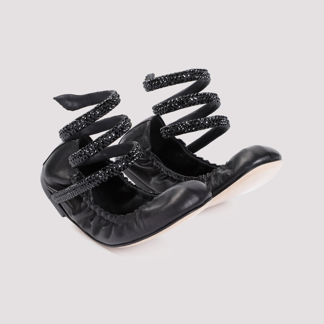 Rene` Caovilla Ballerinas - Black | 57e55c31c2b76a1e905f112cbf98b5f6a405a897