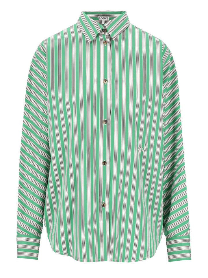 Loewe Coton Shirt Shirts - Green | a460bbef845af029220e8c6f457969807feb055c