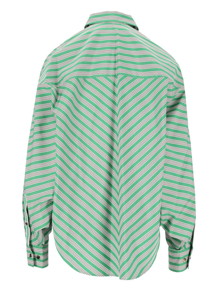 Loewe Coton Shirt Shirts - Green | 02687e9ea3236efd5ac27873028ea7813ca4b1a5