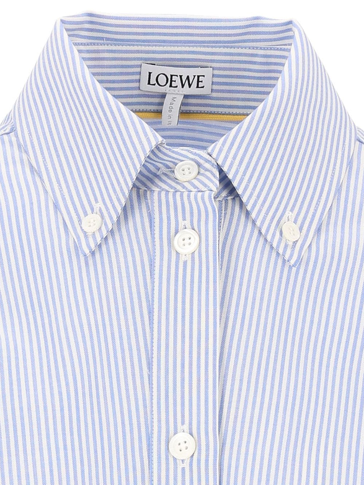 Loewe Fluid Wool Striped Shirt Shirts - Light blue | 0cfec0189bac0ea5b15ff2fd2cc1f0f9e6aab322