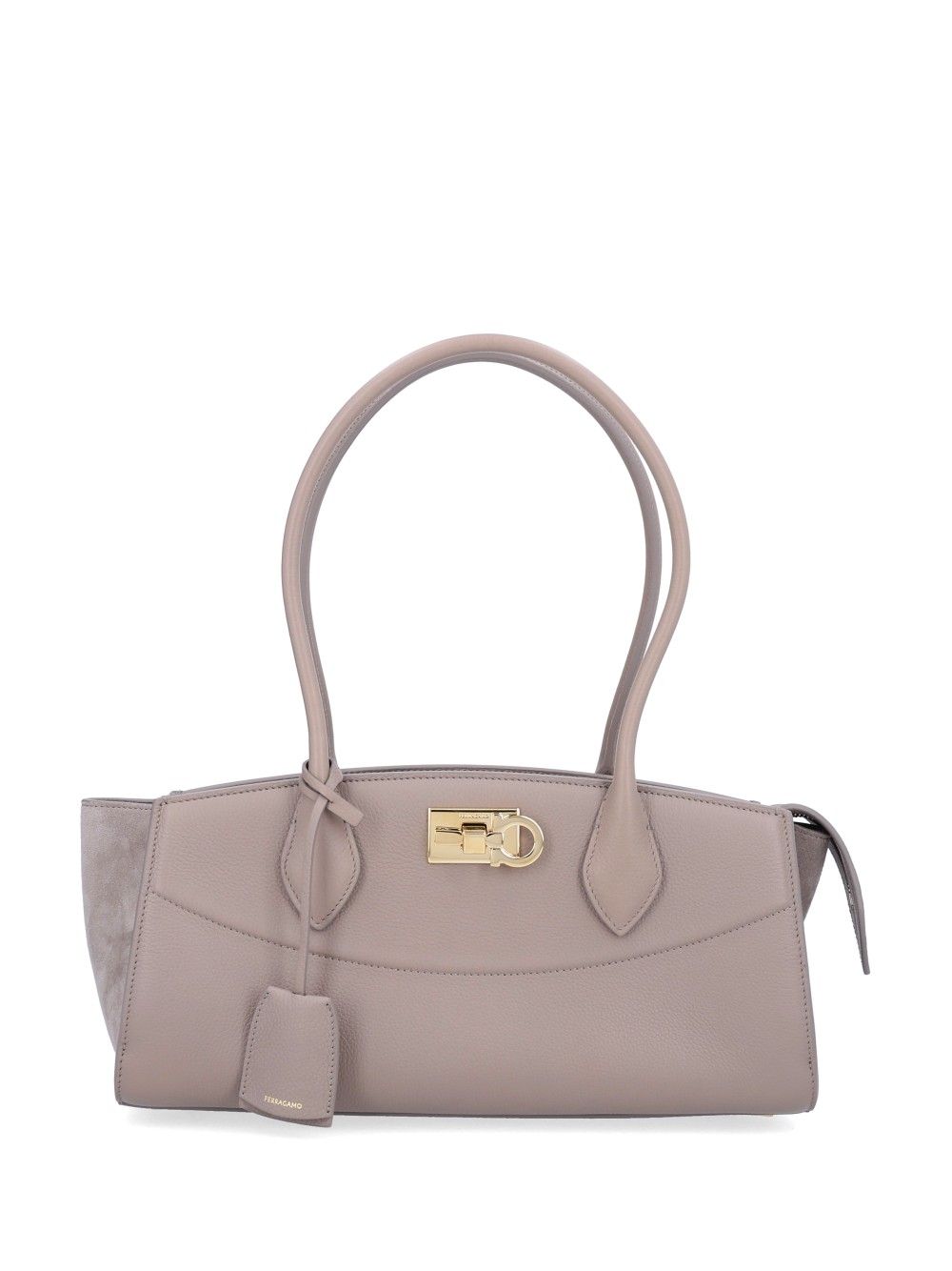 Ferragamo New Ferragamo Studio Soft Bag East West Shoulder Bags - Beige | 45d22421d7af3ffc8bc61ee949a3d52691e4a10a