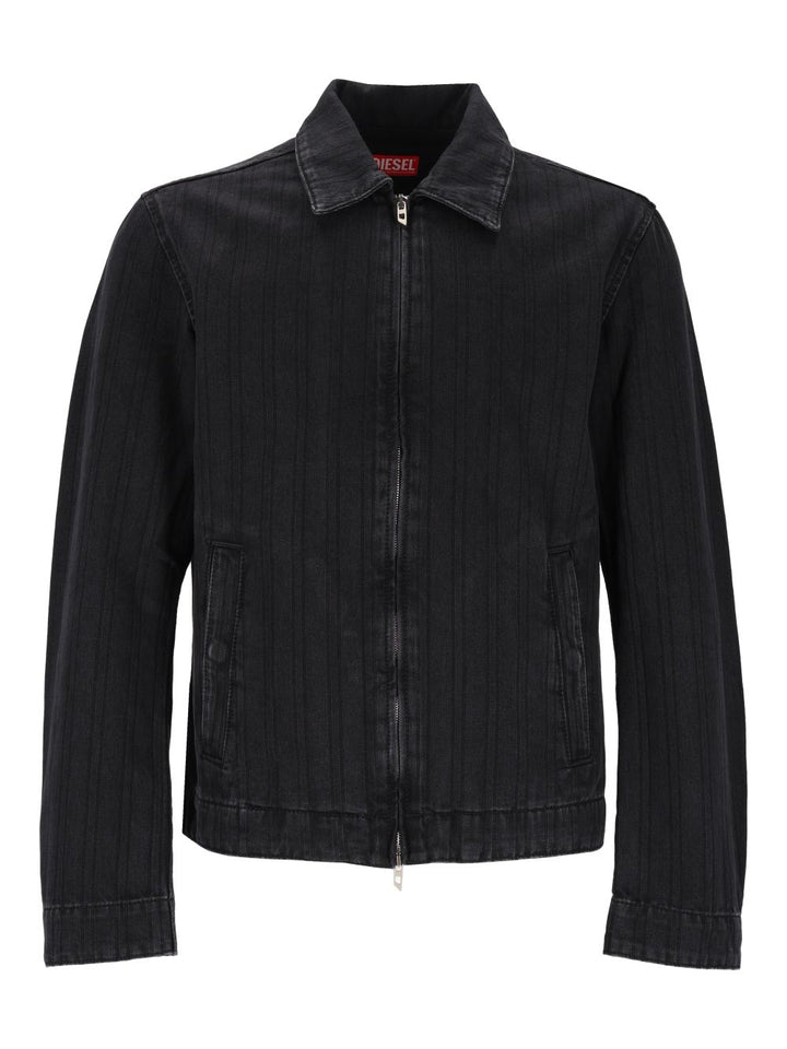 Diesel D-Rohe Denim Jacket Jackets - Black | 1832fb21eab7849b9c17a1bf5632f9f0a5bb4869