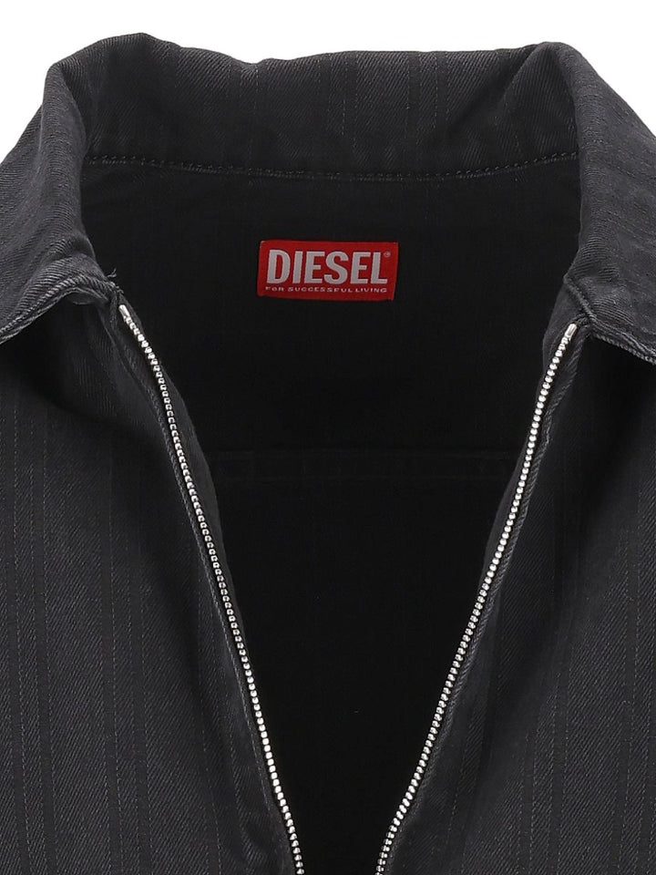 Diesel D-Rohe Denim Jacket Jackets - Black | 090889a1935837bb000a09e4d6e1f62d94894e2b
