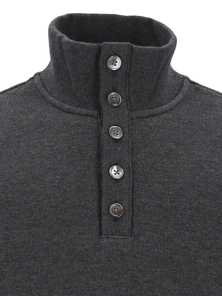 Thom Browne Piqué Sweatshirt Sweatshirts - Grey | d6cf815ac6c69329ac92925fa998b9fcd78a8512