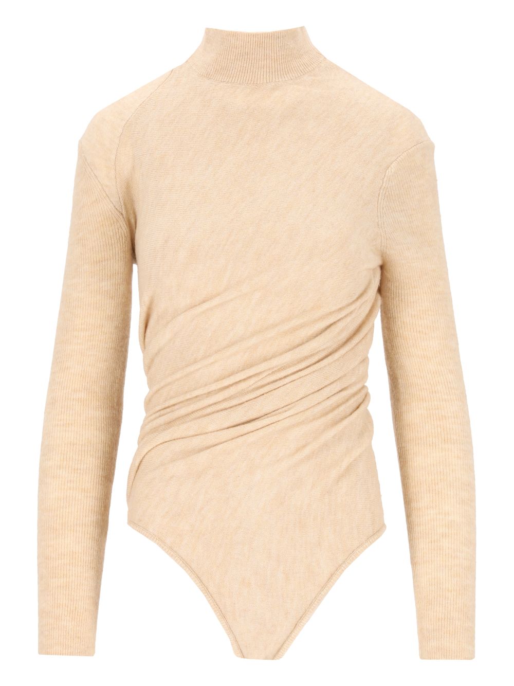 Diesel M-Elly Mock-Neck Bodysuit Knitwear - Beige | 991a98bcef2315df706b3cb4185488d47ed63c71