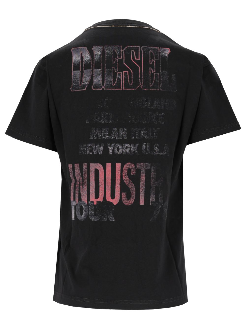 Diesel With Concert Graphics And Crystals T-Shirt - Black | b211f755b0befe092c37f4f6012aa7924667e9a7