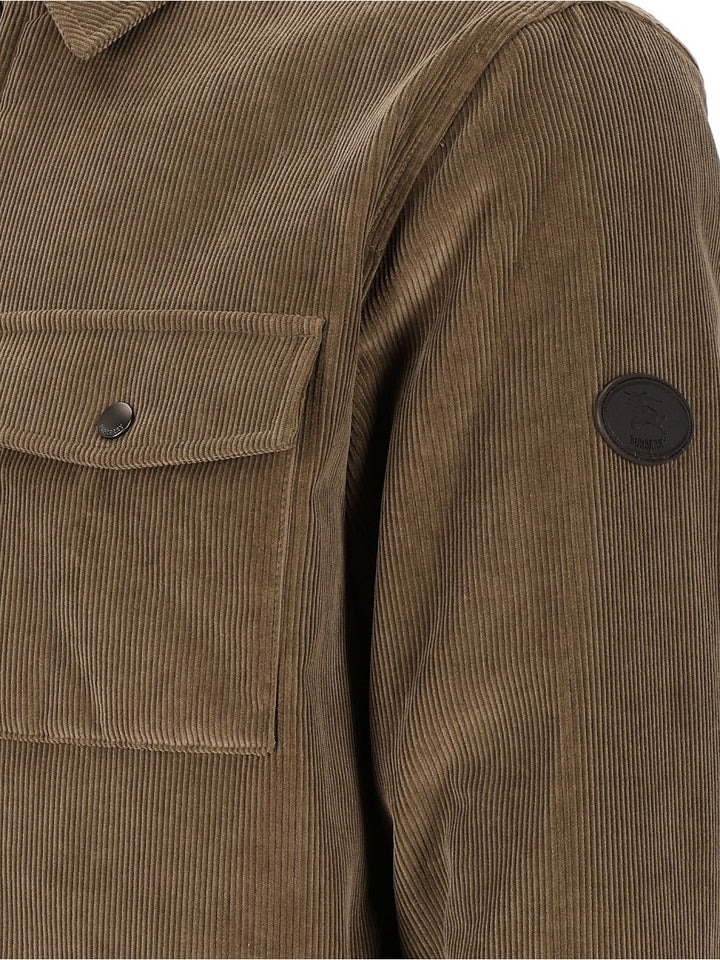 Burberry Dalewood Corduroy Shirt-Jacket Jackets Brown