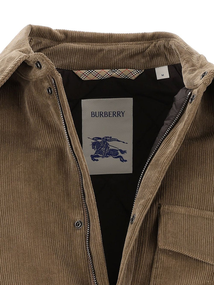 Burberry Dalewood Corduroy Shirt-Jacket Jackets Brown