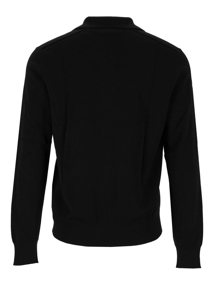 Burberry Cameron Wool Half-Zip Sweater Knitwear - Black | ffda07aa793ece6b7da6f869a38d40a47896fd2f