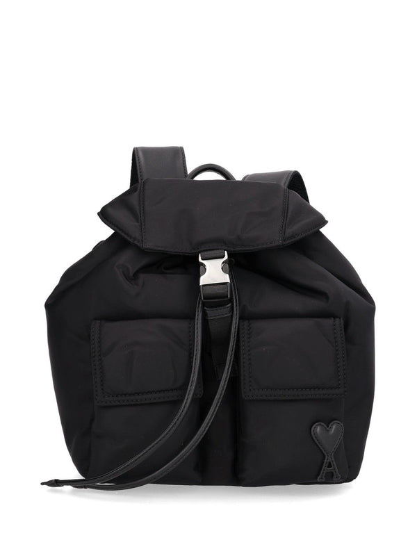 Small Flap Backpack Marcel Backpacks & Travels Black