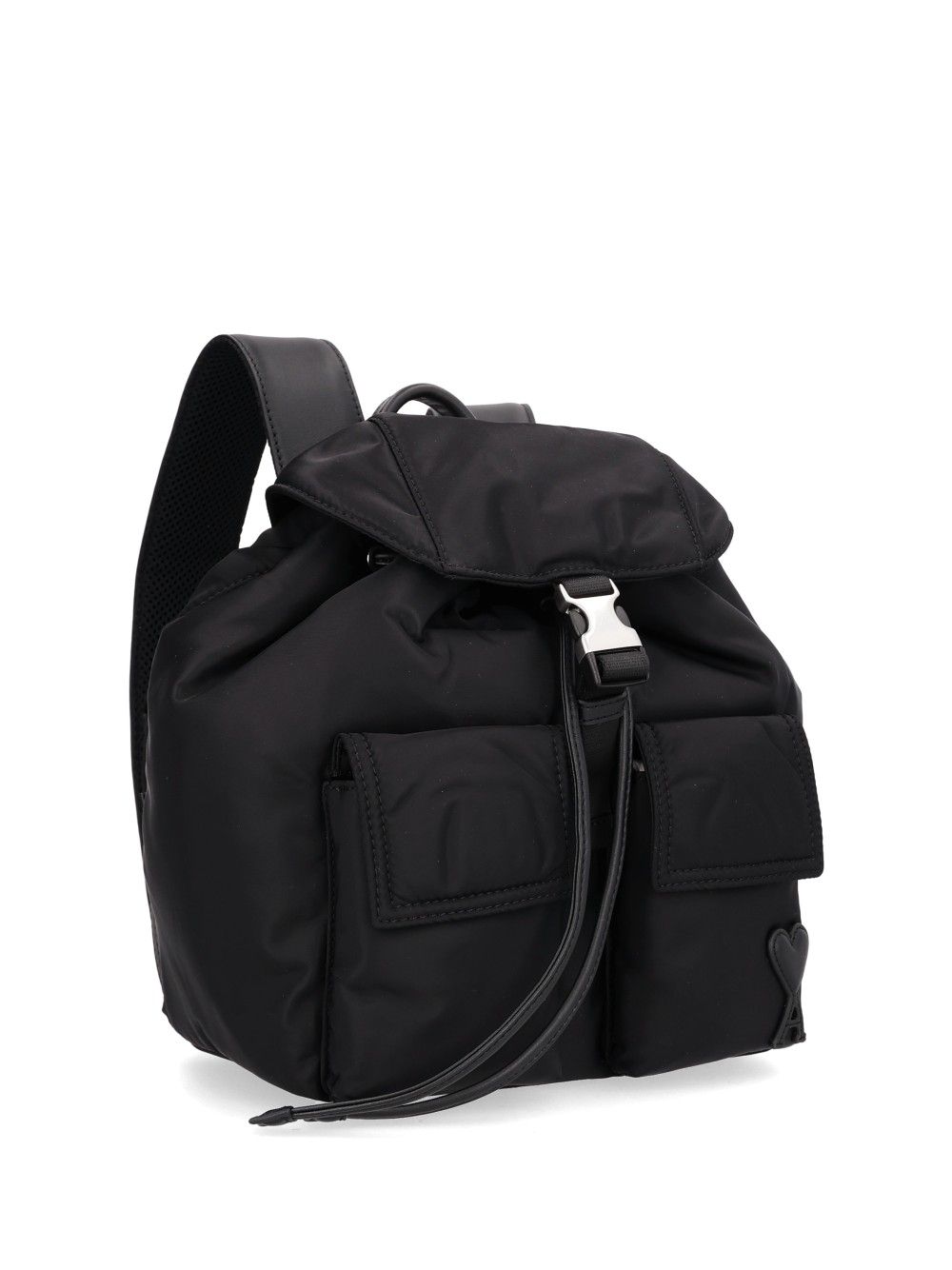 Ami Paris Small Flap Backpack Marcel Backpacks & Travels Black