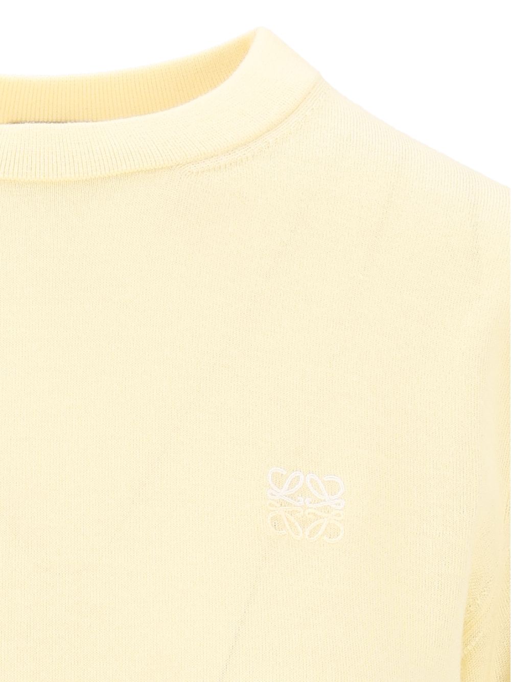 Loewe Merino Wool Top Knitwear - Yellow | 195709461da70b24329d06a3964ad5535d9a4074