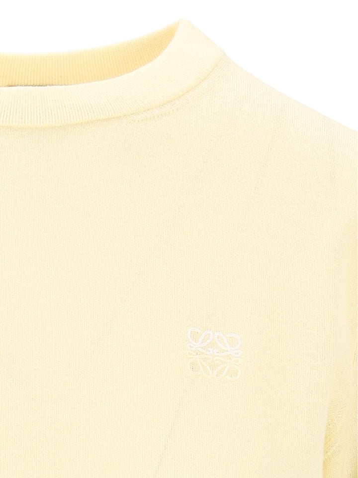 Loewe Merino Wool Top Knitwear - Yellow | 195709461da70b24329d06a3964ad5535d9a4074