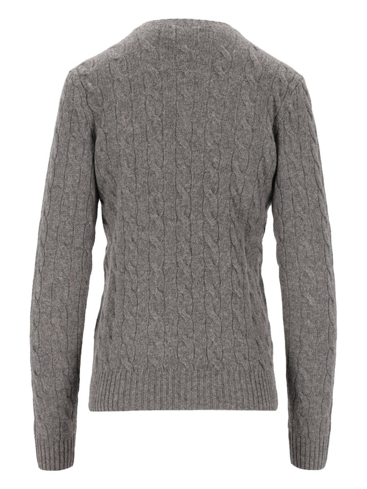 Polo Ralph Lauren Julianna-Long Sleeve-Pullover Knitwear White