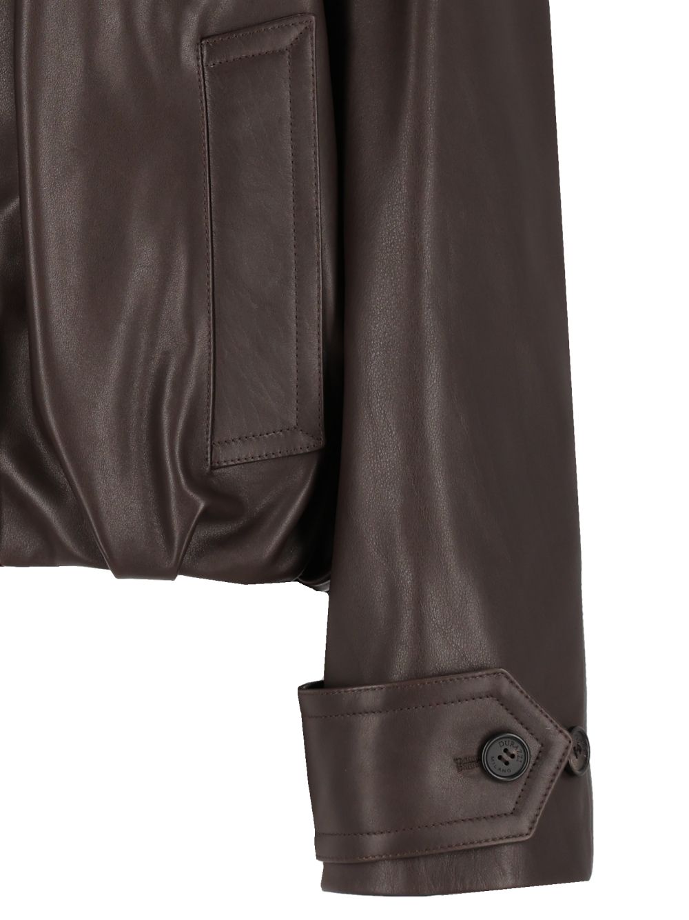 Durazzi Milano Oversized Leather Bomber Jacket Jackets - Brown | 4aad472fc5f124629e52cb688014312d85a490cd