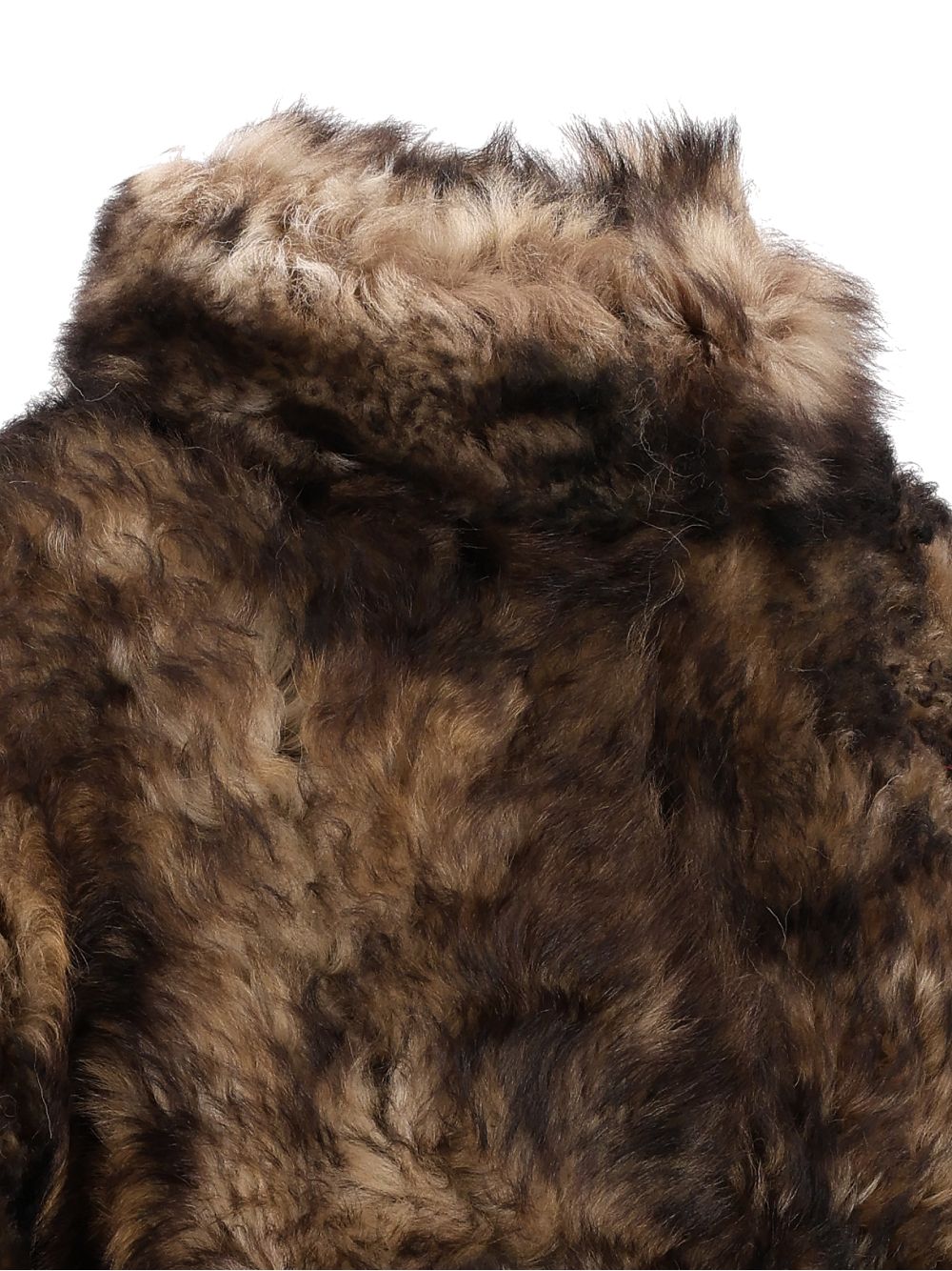 Durazzi Milano Cropped Shearling Jacket Coats - Brown | 27705f4a64bef95d7724acce368ef34d56e6247a