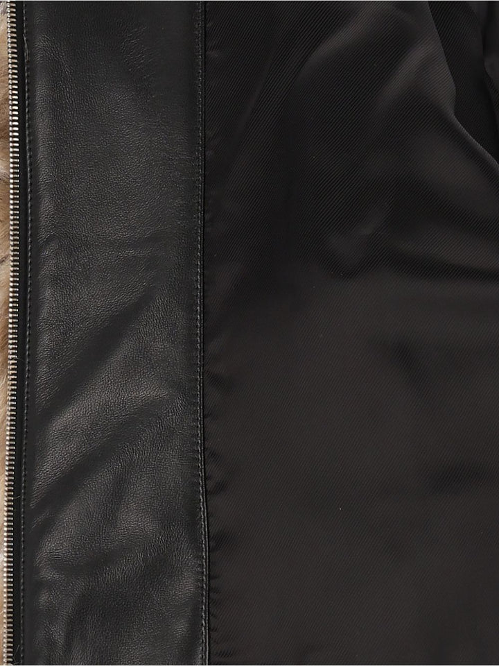 Durazzi Milano Cropped Shearling Jacket Coats - Brown | 59445f28e41418e8d8ce2b7deda14a52fd336c9e