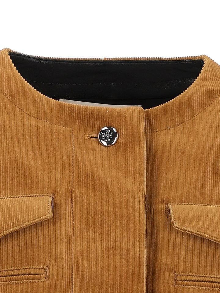 Tory Burch Corduroy Jacket Jackets - Brown | acab7c6d4fa20c4adc4e55d839ff53254ef91d1d