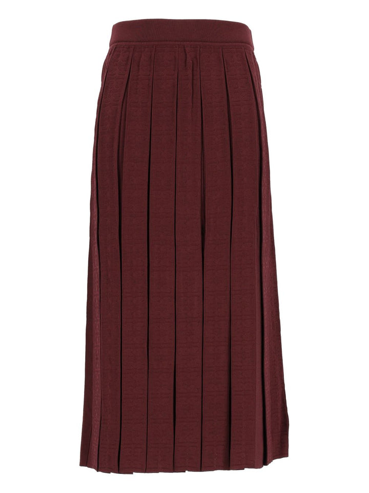 Tory Burch T Monogram Jacquard Skirt Skirts - Brown | 1361cee7398a1c4741bd9a8e2ce34a33e0b95434