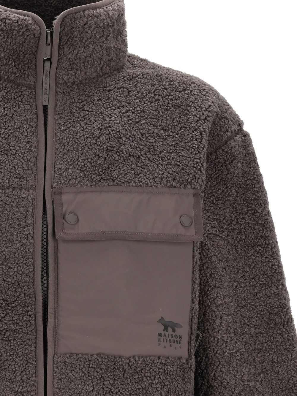 Maison KitsunÉ Fleece Jacket Jackets - Grey | fd09359688503384857aa0836a3d18b2227a94be