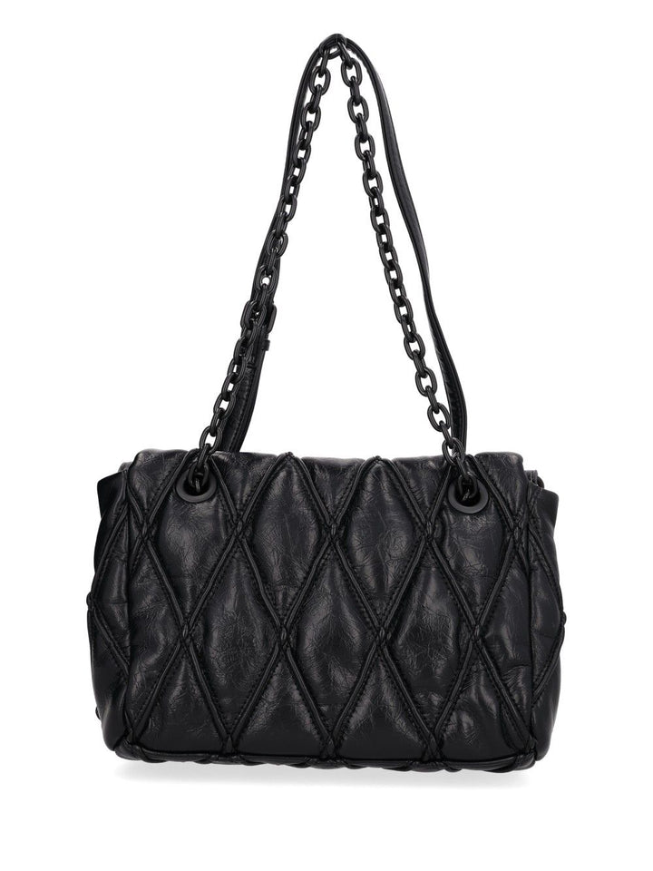 Diesel Charm-D Shoulder Bags - Black | 08db134e886ae524f77036192badc99e19bacce6