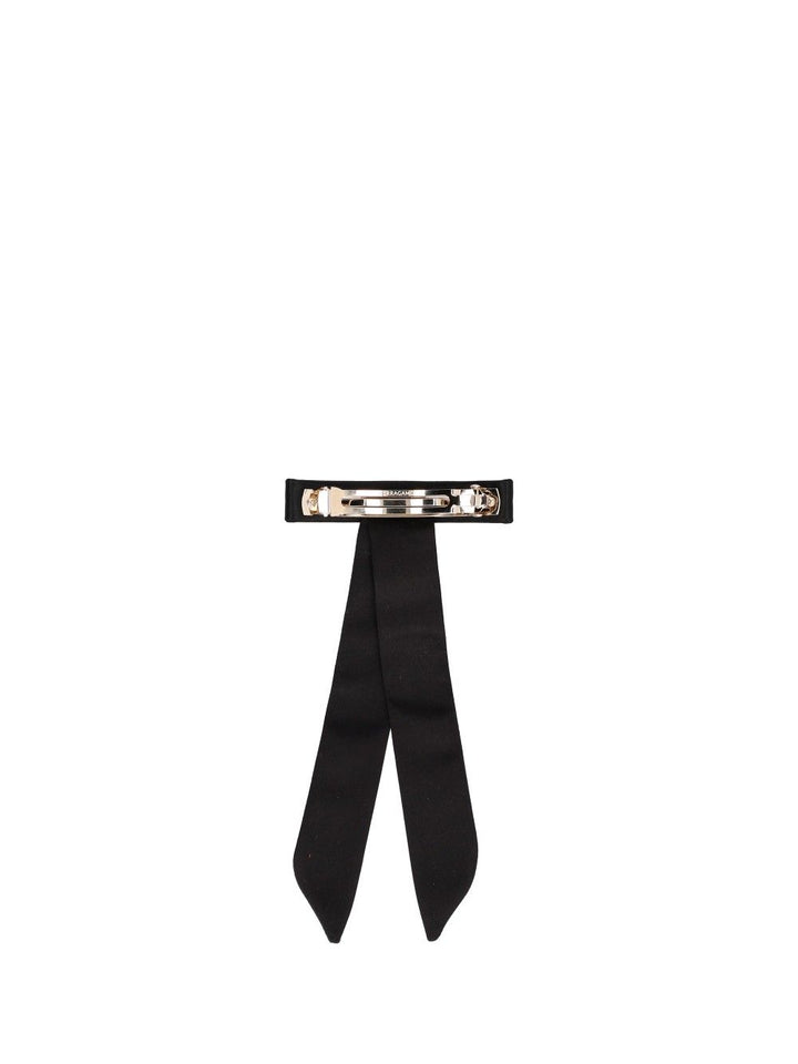 Ferragamo Fabric Bow Hair Clip Accessori per capelli - Black | 4d2fbb13067cf3760eb895af5eec5f5cde9e010d
