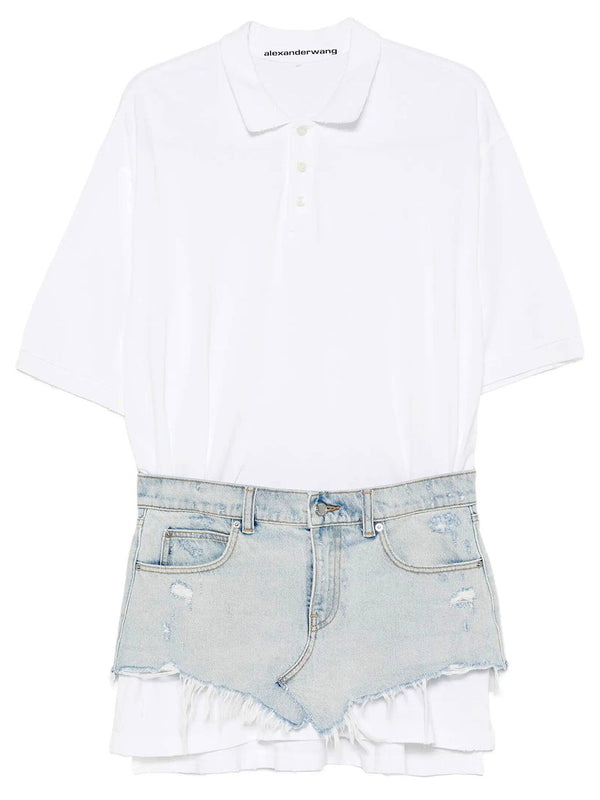 Pre-Styled Denim Polo Dress