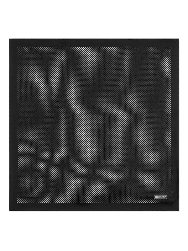 Dot-Print Silk Pocket Square