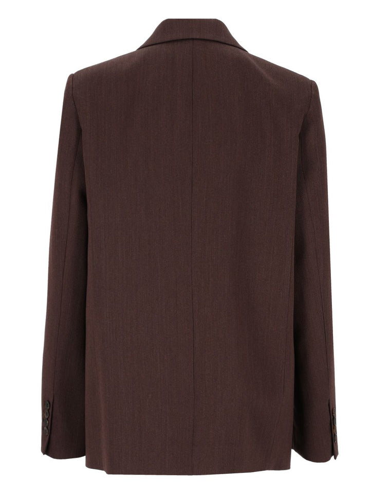 Grifoni Single-Breasted  Blazer Jackets - Brown | f8124d41db6dd816a96305fb44601dbb41eed978
