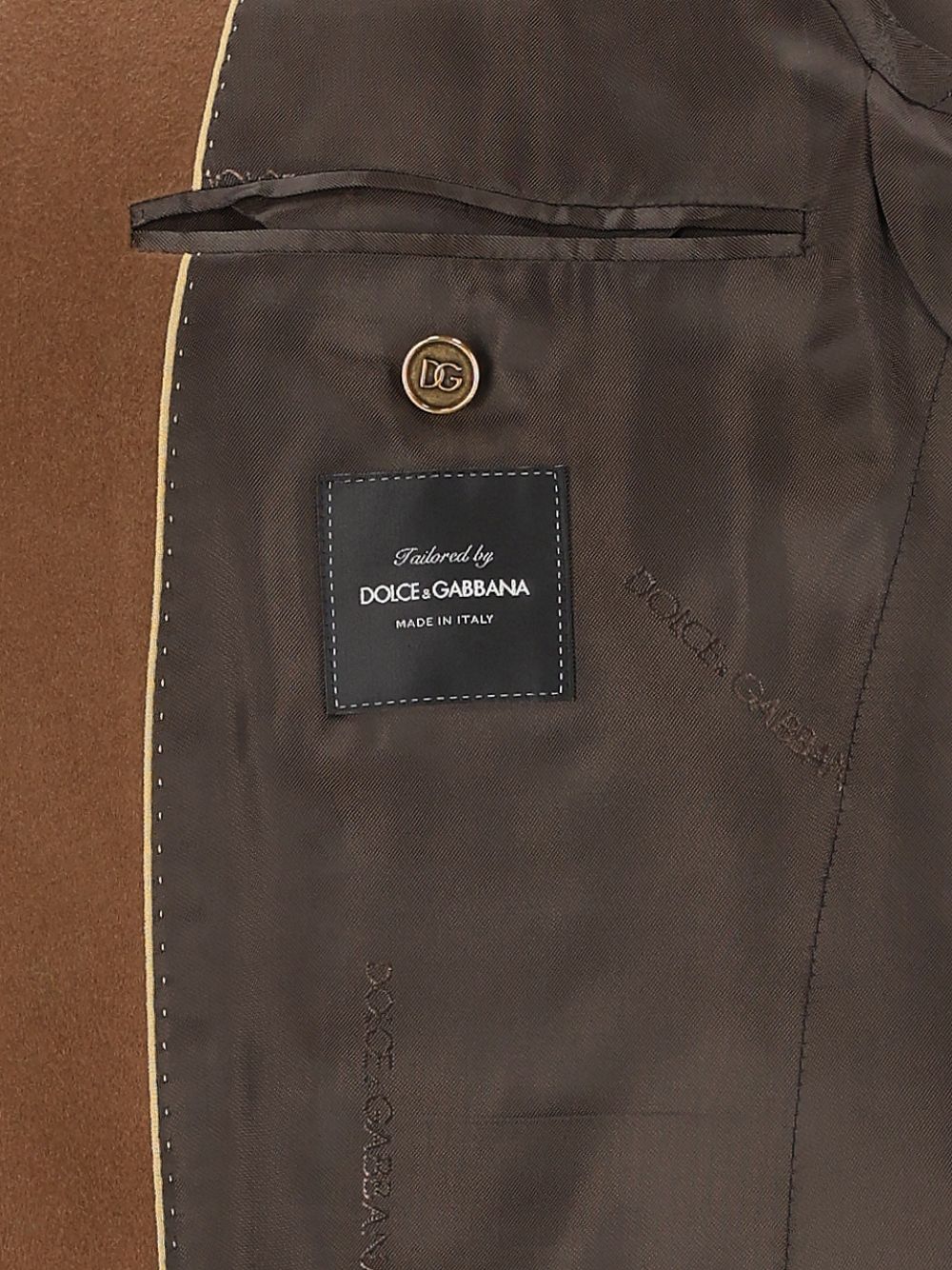 Dolce & Gabbana Sicilia Light Single-Breasted Cashmere Jacket Jackets - Brown | 436aa210b9fb7f8334dbdc0a847099f724ce13ad