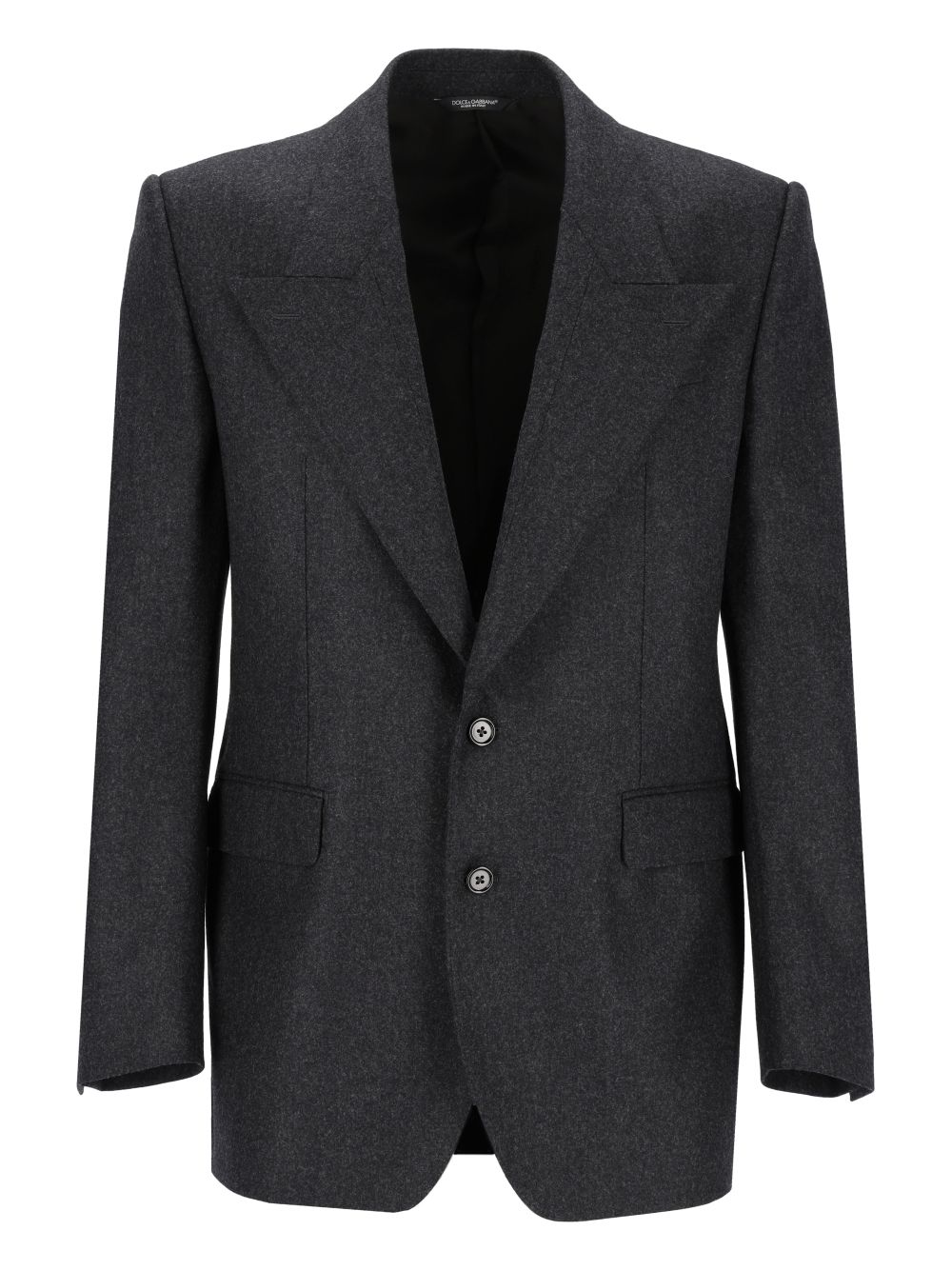 Dolce & Gabbana Sinatra Single-Breasted Wool Flannel Jacket Jackets - Black | d1c6f9de6f798c5adf192324012650b3acd8089a