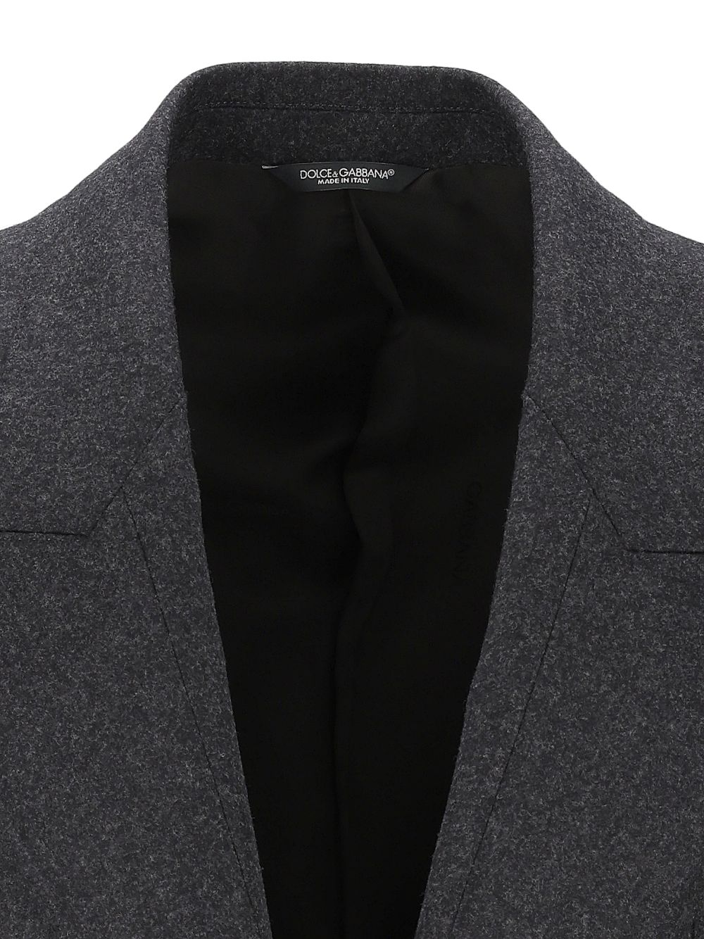 Dolce & Gabbana Sinatra Single-Breasted Wool Flannel Jacket Jackets - Black | 304921e6ed48200be2716b92a08007e8364cb4e7