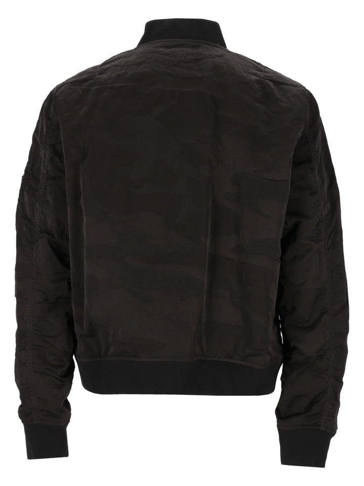 Fendi Nylon Bomber Jackets - Black | 53c236b3cf5dfc10c950f5a8d391474b6591dc64