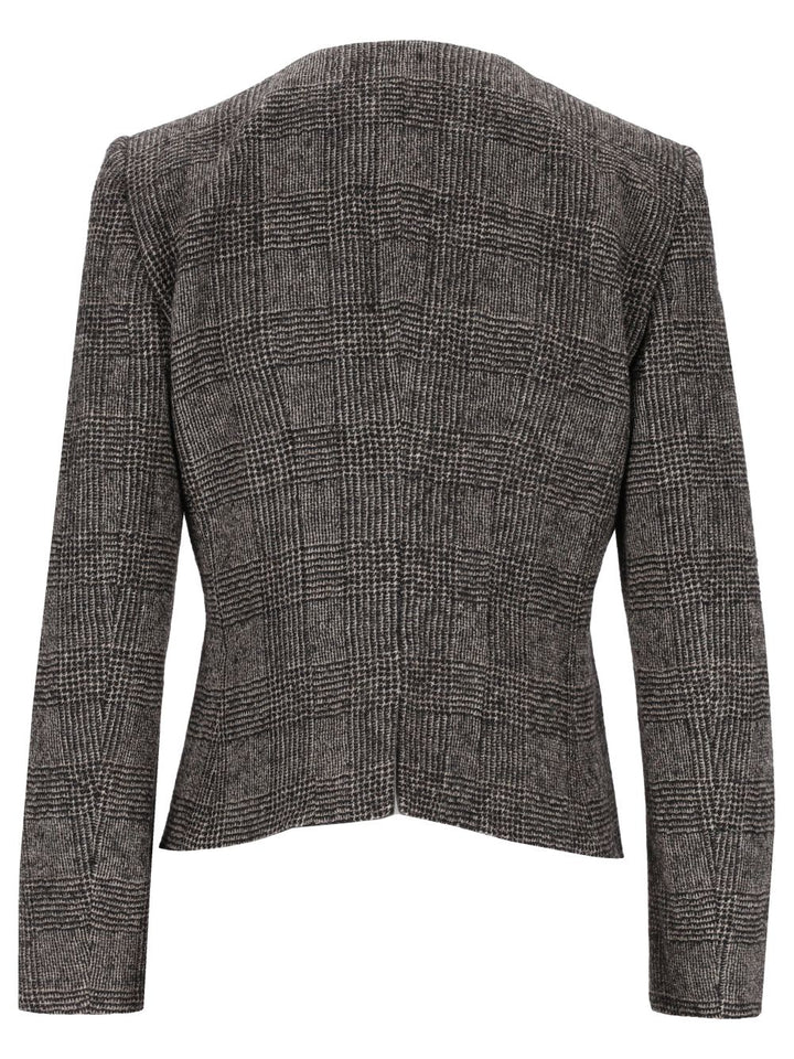 Emporio Armani Checked Wool Jacket Jackets - Multicolor | 04551805b70ebf515d509e97249a182abdc6e7c7