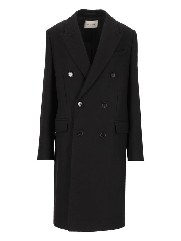 Classic Double Breasted Coat Black