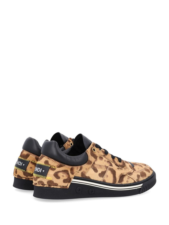 Fendi Sneaker Caval.St.Giaguar+Nappa Sneakers - Brown | d3cbc0edbdf782fac6457ee1917b9fd08eb6a5ed
