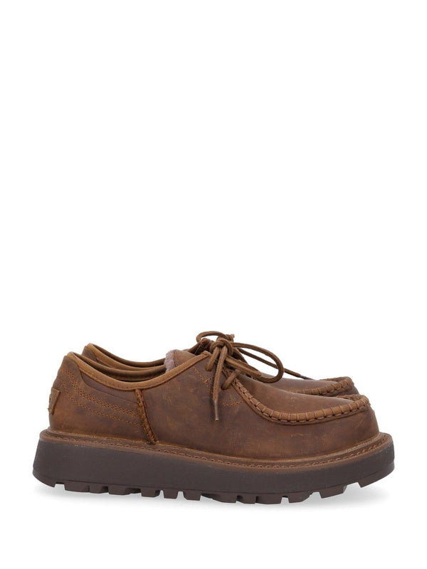 Loften Chukka Shoe Lace-Up Shoes Brown